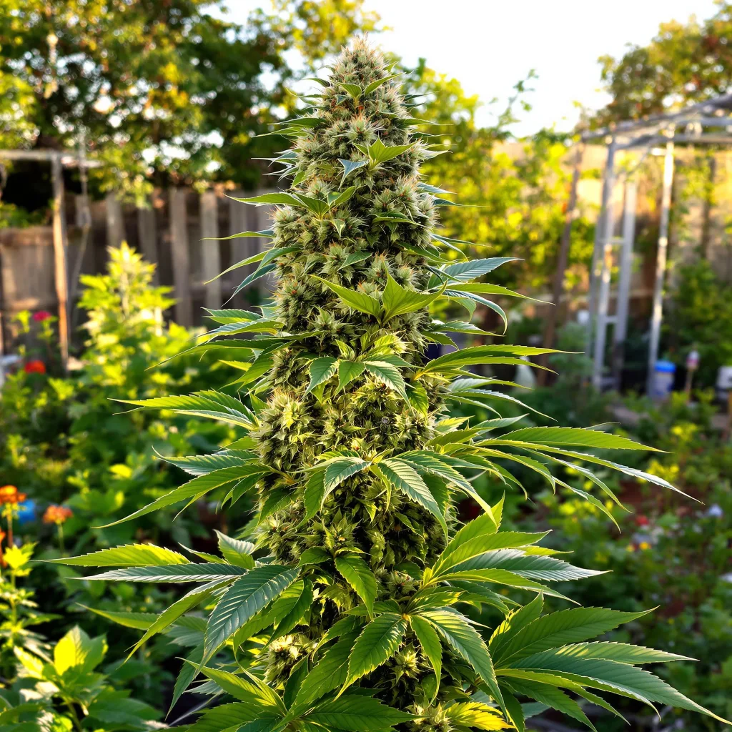 Strawberry Lemonade 40% indica / 60% sativa — flor con tricomas visibles
