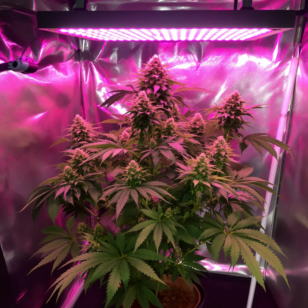 Planta de cannabis Sugar Black Rose en fase de floración — 90-130 cm feminizada