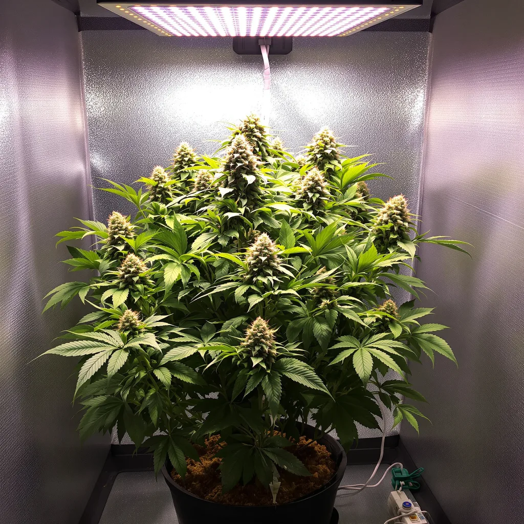 Planta de cannabis Sugar Kush en fase de floración — 90-130 cm feminizada