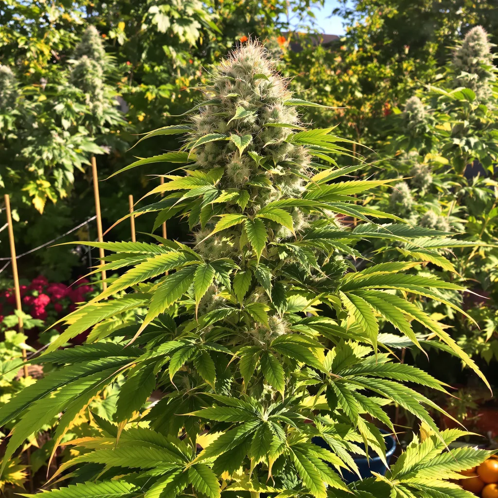 Sugar Mama 81% indica / 19% sativa — flor con tricomas visibles