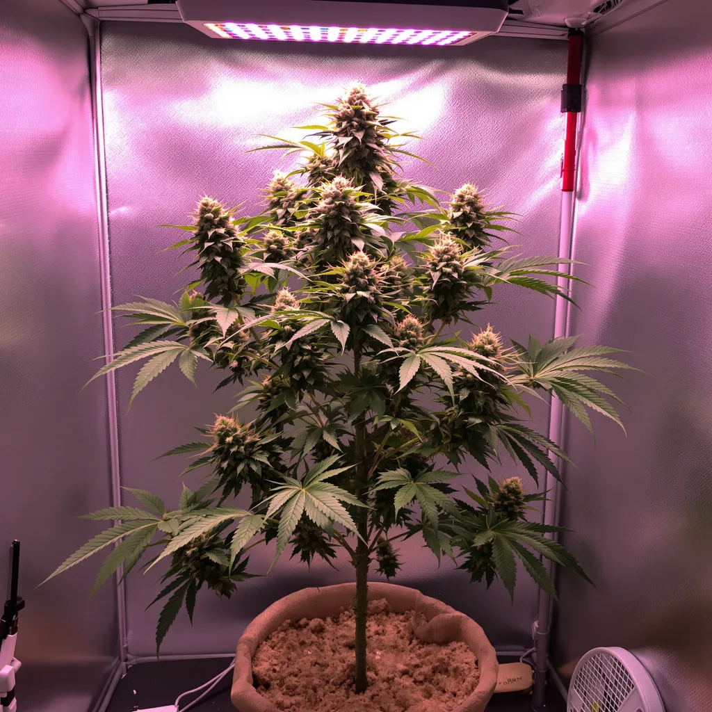 Planta de cannabis Sugar Shack en fase de floración — 90-130 cm feminizada
