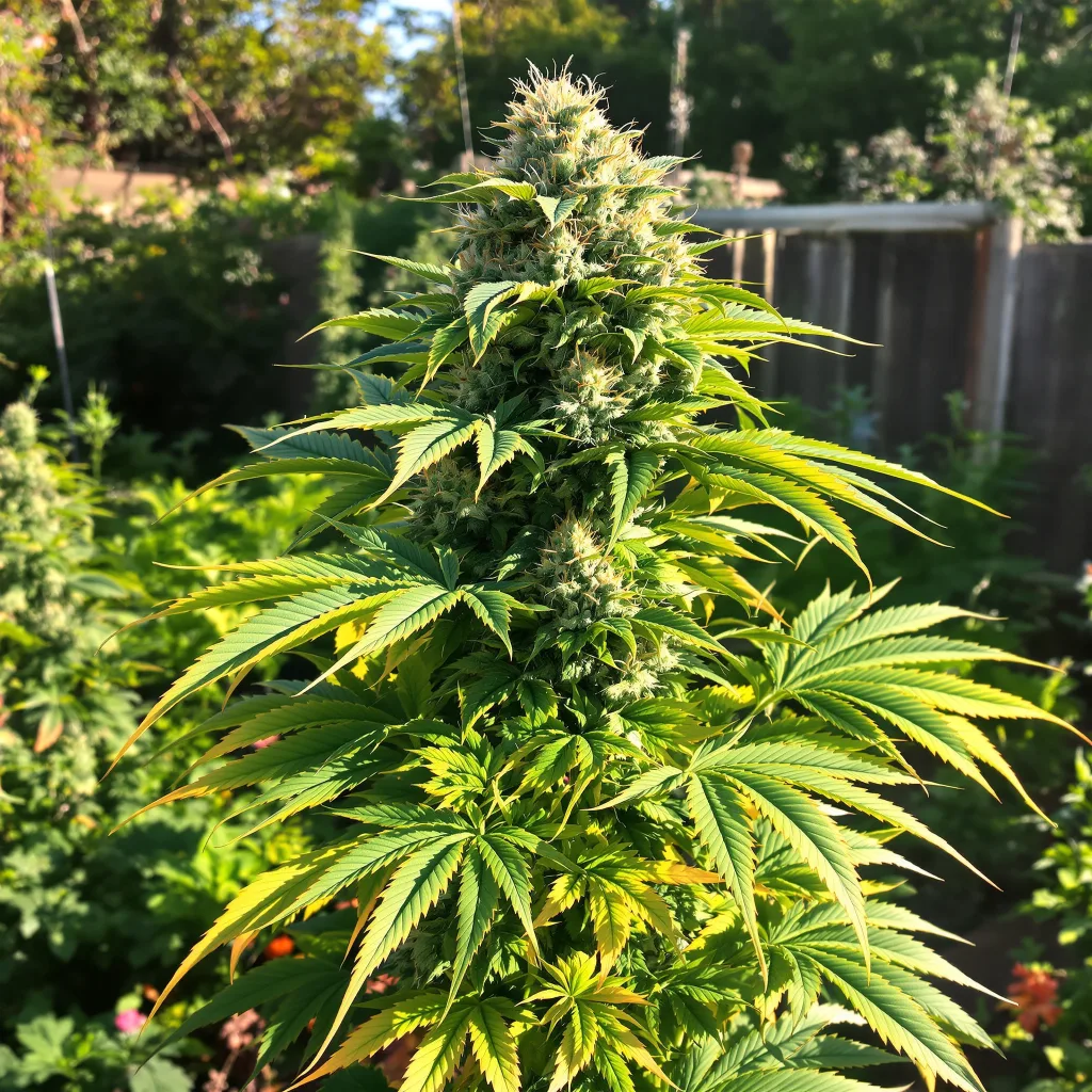Sugar Shack 69% indica / 31% sativa — flor con tricomas visibles