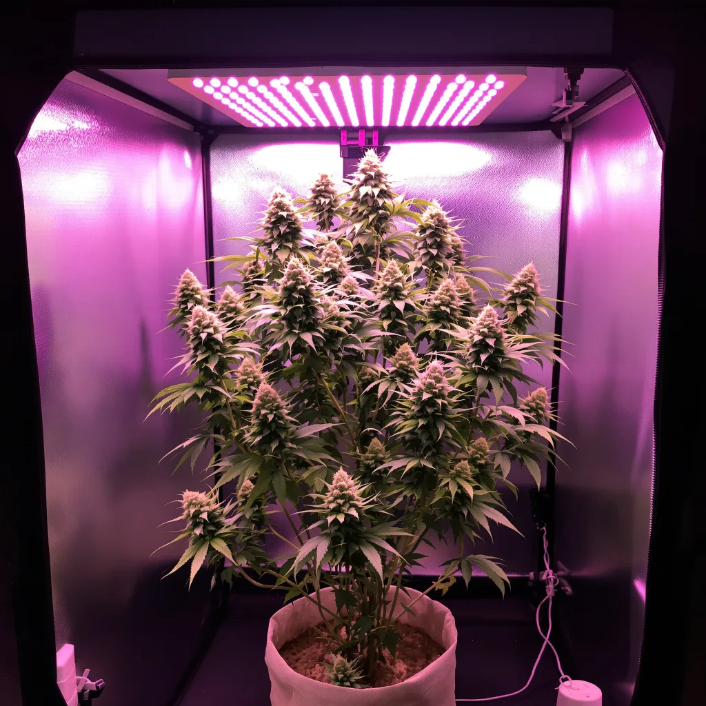 Planta de cannabis Sundae Driver en fase de floración — 120-180 cm feminizada