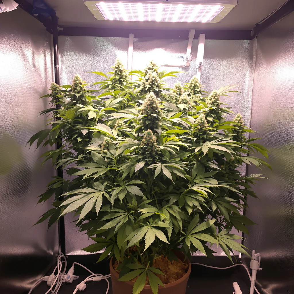 Planta de cannabis Super Bud en fase de floración — 60-100 cm autofloración