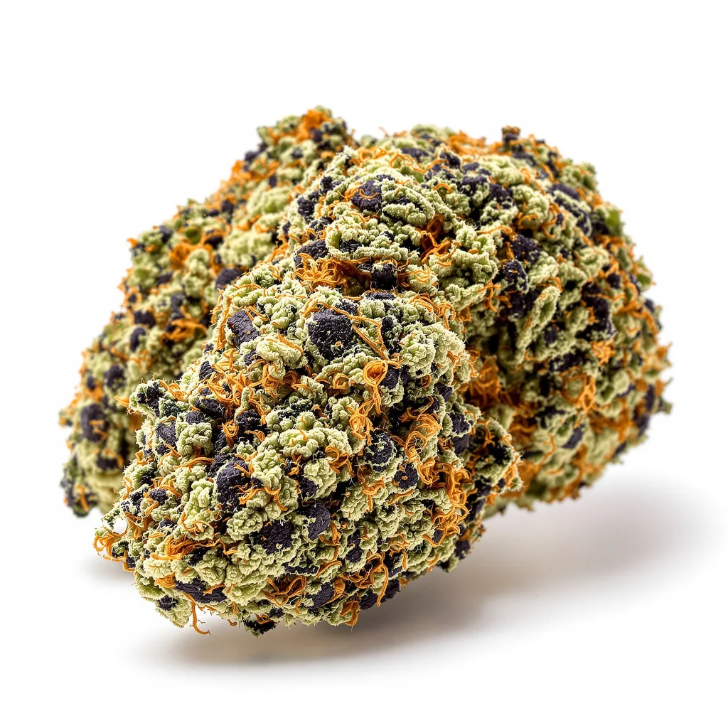 Super Cheese 89% indica / 11% sativa — flor con tricomas visibles