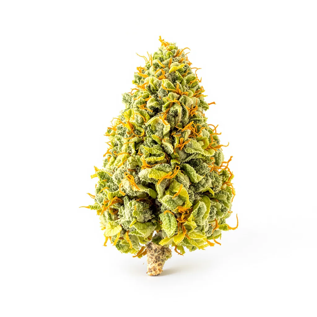 Super Green Crack 24% indica / 76% sativa — flor con tricomas visibles