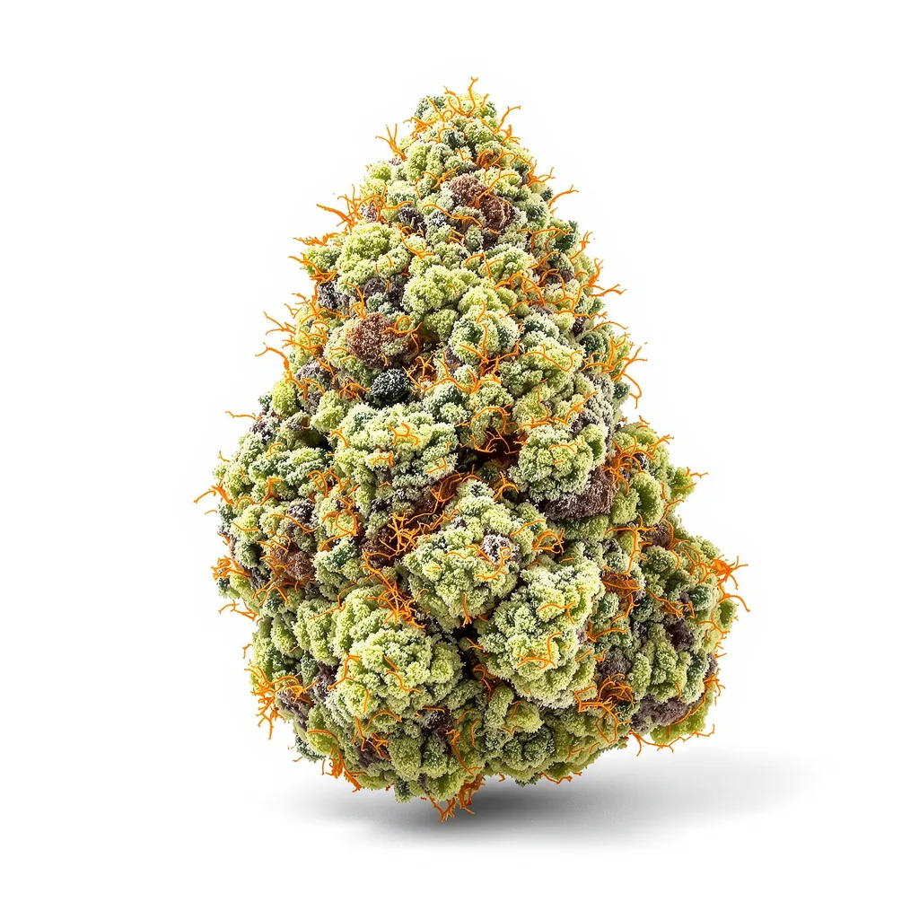 Super Jack 60% indica / 40% sativa — flor con tricomas visibles