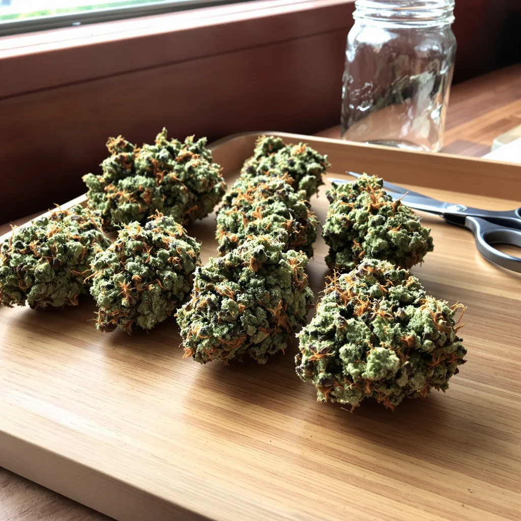 Super Jack 60% indica / 40% sativa — flor con tricomas visibles