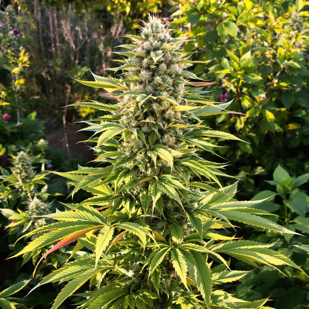 Super Jack 60% indica / 40% sativa — flor con tricomas visibles