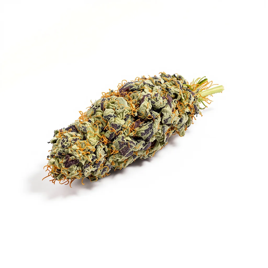 Super Skunk 70% indica / 30% sativa — flor con tricomas visibles