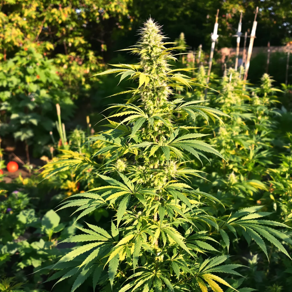 Super Sour Diesel 50% indica / 100% sativa — flor con tricomas visibles
