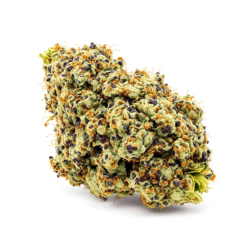Supergirl 88% indica / 12% sativa — flor con tricomas visibles