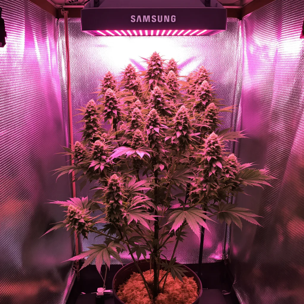 Planta de cannabis Superman OG en fase de floración — 120-180 cm feminizada