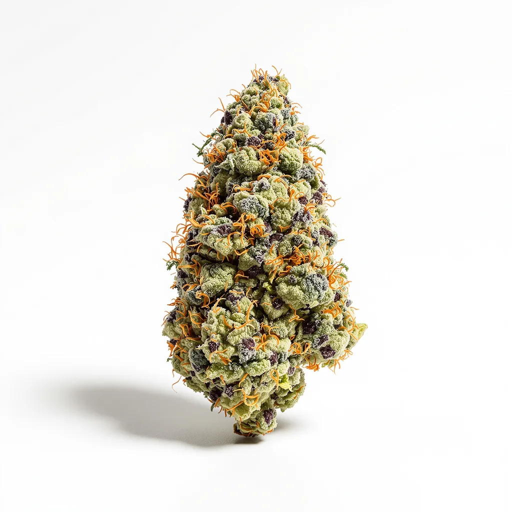 Superman OG 63% indica / 37% sativa — flor con tricomas visibles