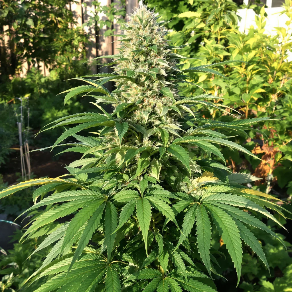 Sweet and Sour Widow 70% indica / 30% sativa — flor con tricomas visibles