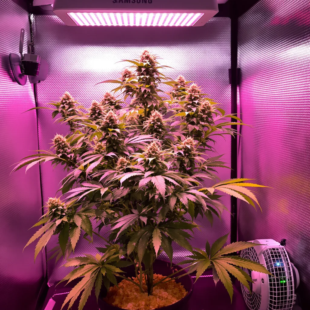 Planta de cannabis Sweet Baby Jane en fase de floración — 60-100 cm autofloración
