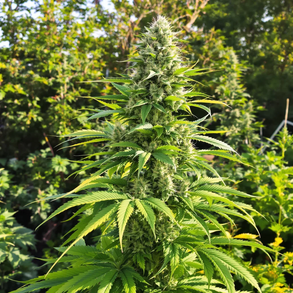 Sweet Berry 38% indica / 62% sativa — flor con tricomas visibles