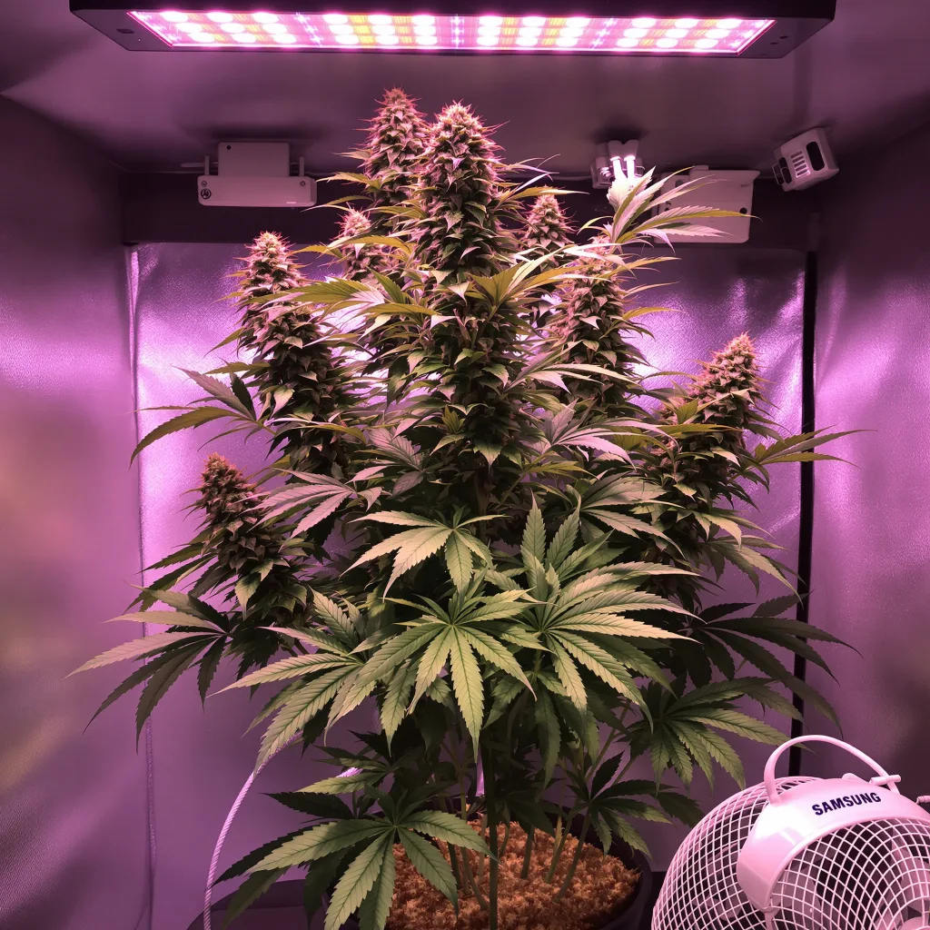 Planta de cannabis Sweet Deep Grapefruit en fase de floración — 90-130 cm feminizada