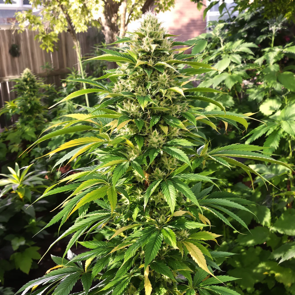 Sweet Deep Grapefruit 70% indica / 30% sativa — flor con tricomas visibles