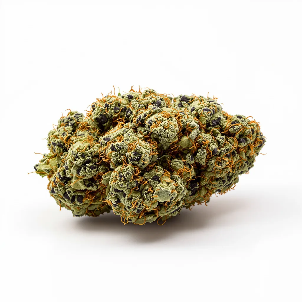 Sweet Deep Grapefruit 70% indica / 30% sativa — flor con tricomas visibles