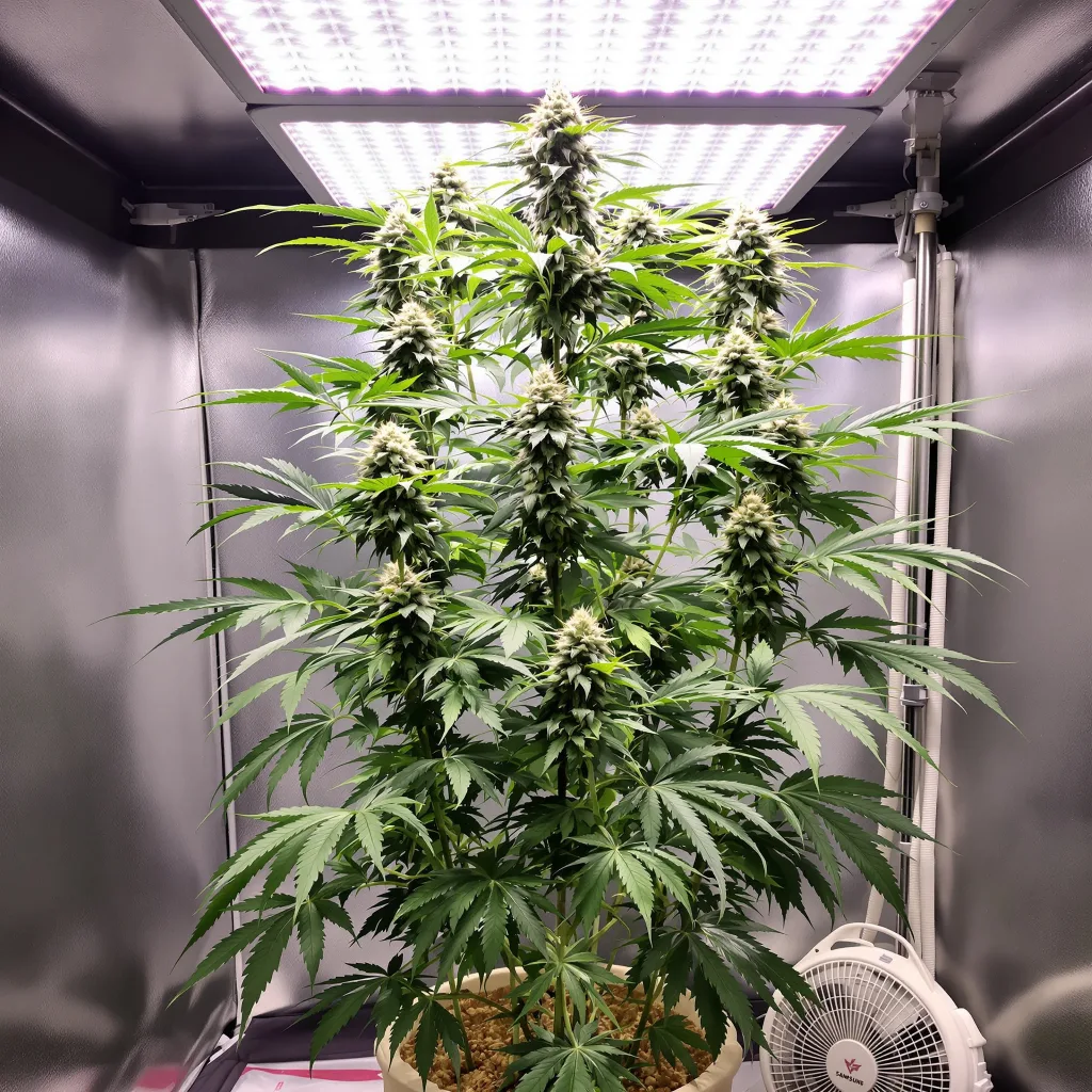 Planta de cannabis Sweet Diesel en fase de floración — 60-100 cm autofloración