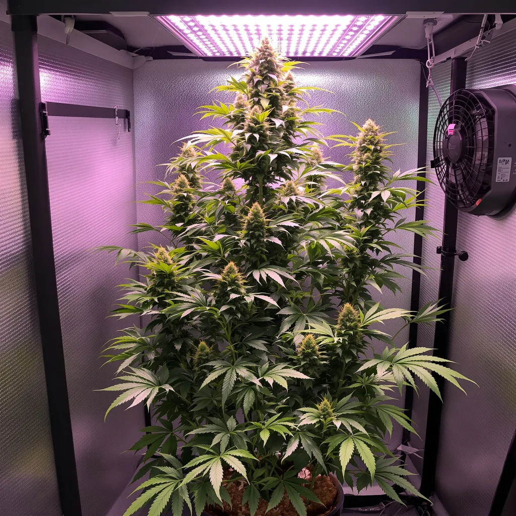 Planta de cannabis Sweet Diesel en fase de floración — 150-200 cm feminizada