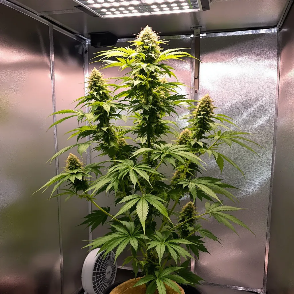 Planta de cannabis Sweet Island en fase de floración — 150-200 cm feminizada