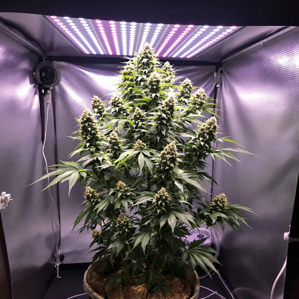 Planta de cannabis Sweet Nina en fase de floración — 120-180 cm feminizada