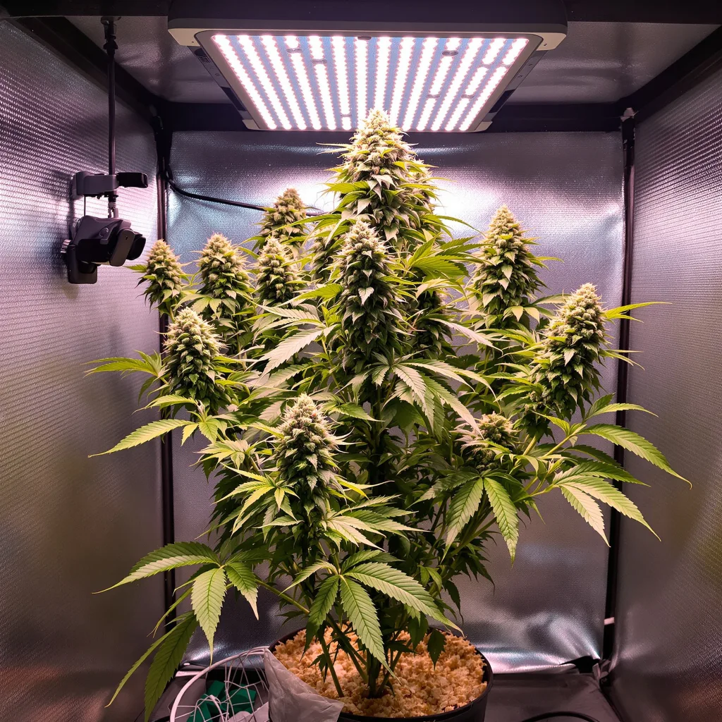Planta de cannabis Sweet Pebbles en fase de floración — 120-180 cm feminizada