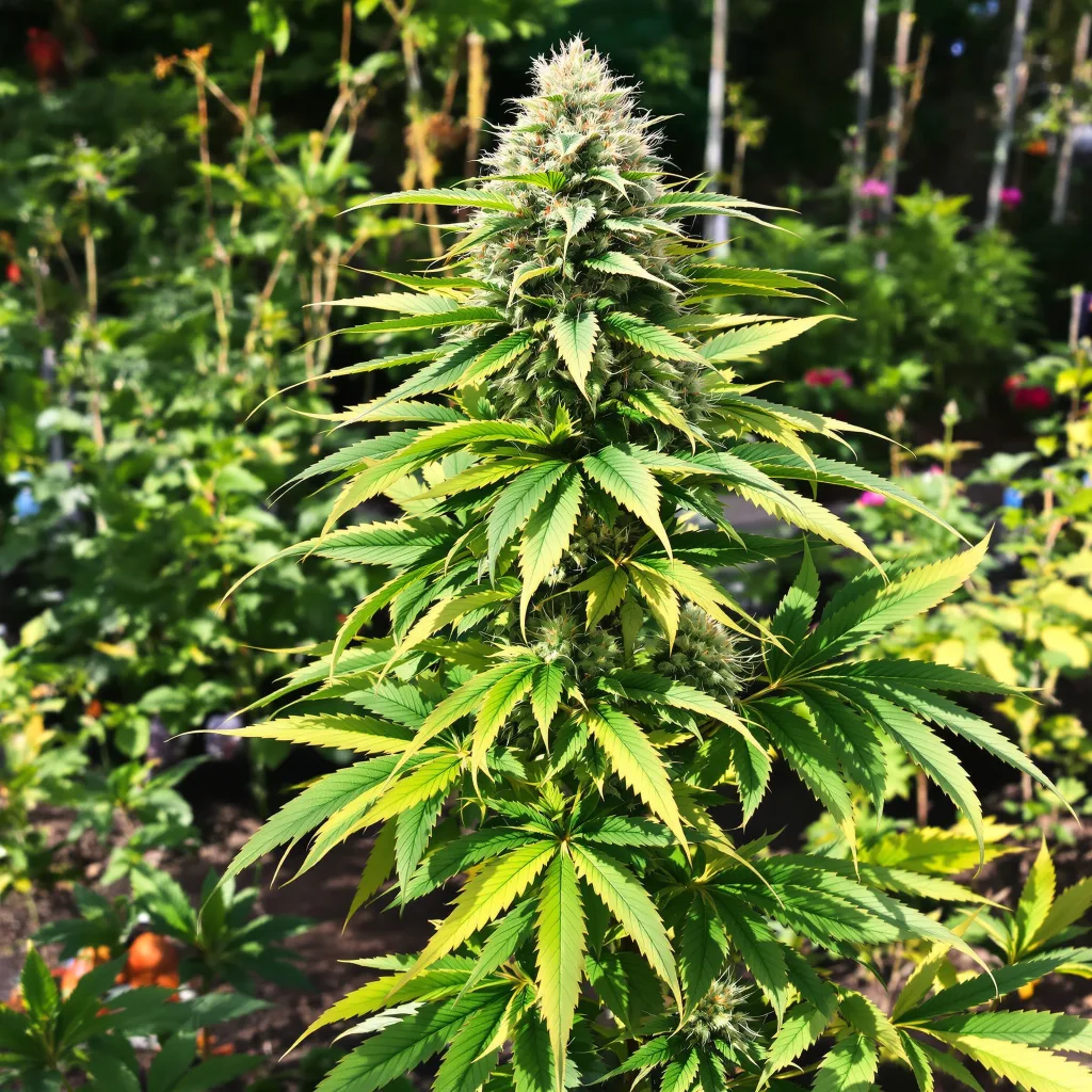 Sweet ZZ 85% indica / 15% sativa — flor con tricomas visibles