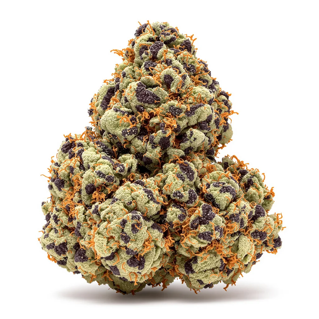 Sweet ZZ 85% indica / 15% sativa — flor con tricomas visibles