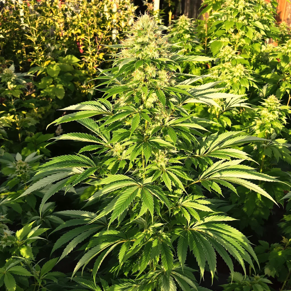 Tahoe Hydro OG 76% indica / 24% sativa — flor con tricomas visibles
