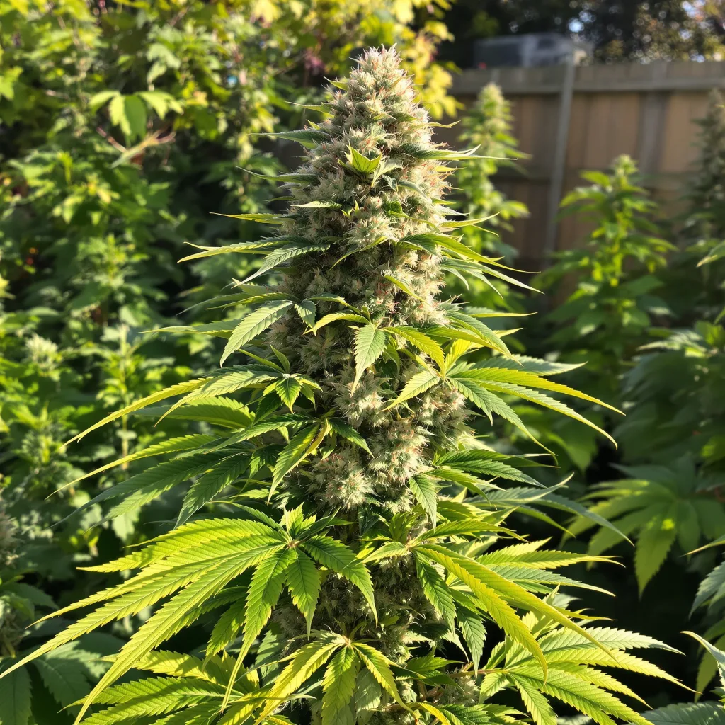 Tahoe OG Kush 62% indica / 38% sativa — flor con tricomas visibles