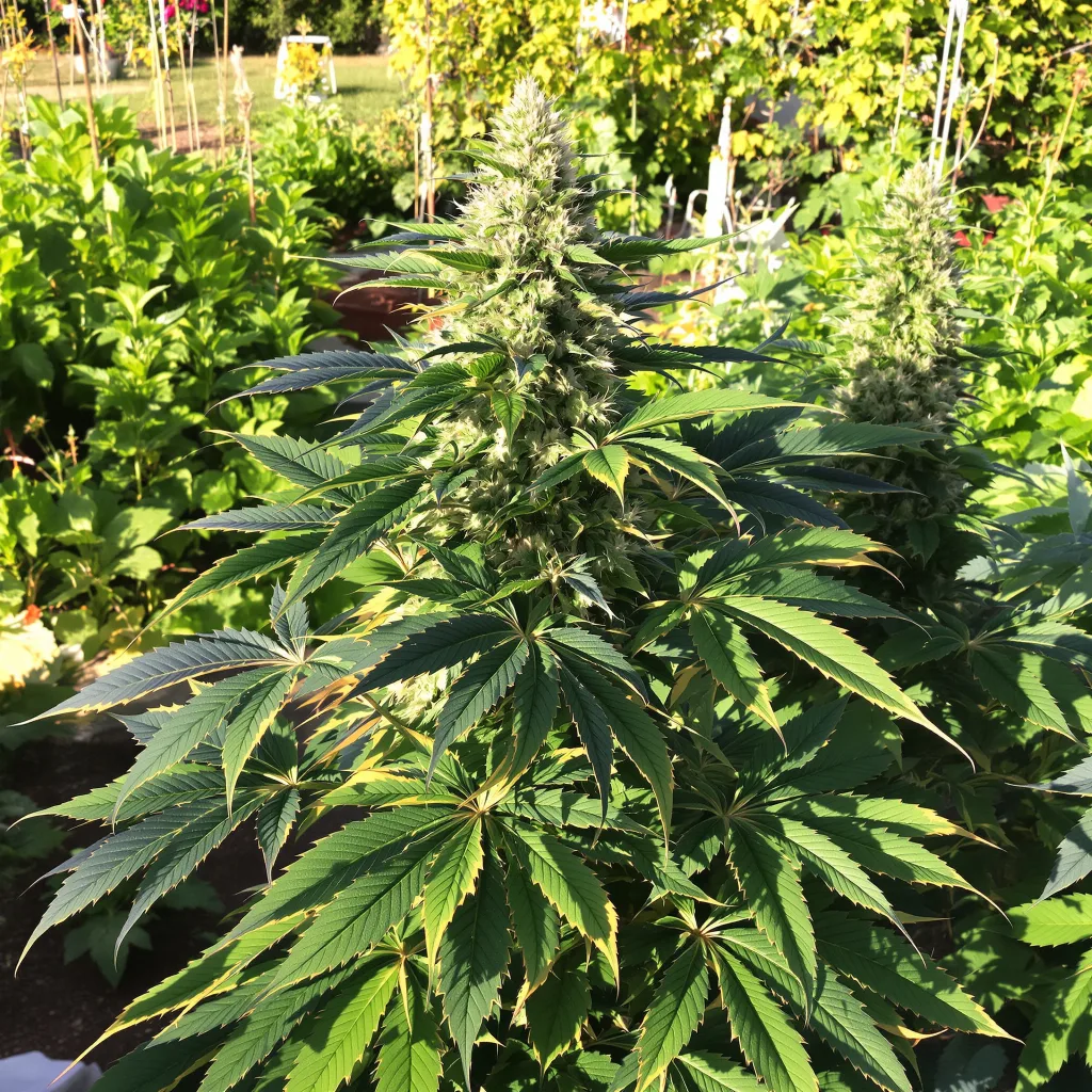 Tangerine Dream 79% indica / 21% sativa — flor con tricomas visibles