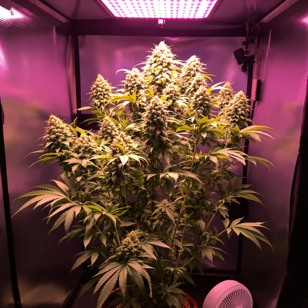 Planta de cannabis Tangerine en fase de floración — 120-180 cm feminizada