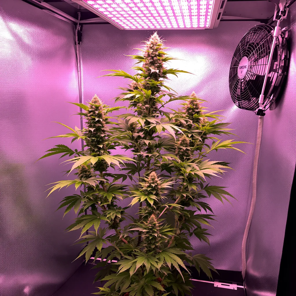 Planta de cannabis Tangerine Power en fase de floración — 150-200 cm feminizada