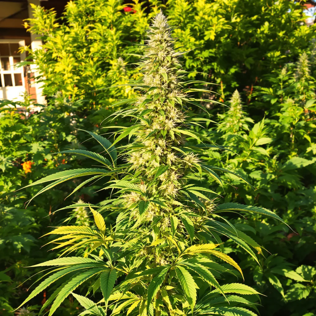 Tangerine Power 50% indica / 75% sativa — flor con tricomas visibles