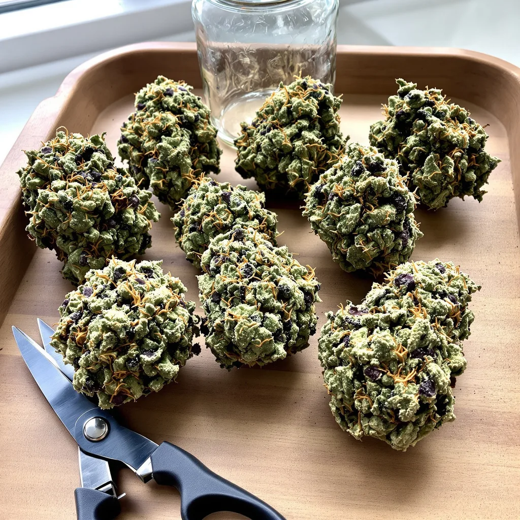 Tangie Dream Book 36% indica / 64% sativa — flor con tricomas visibles