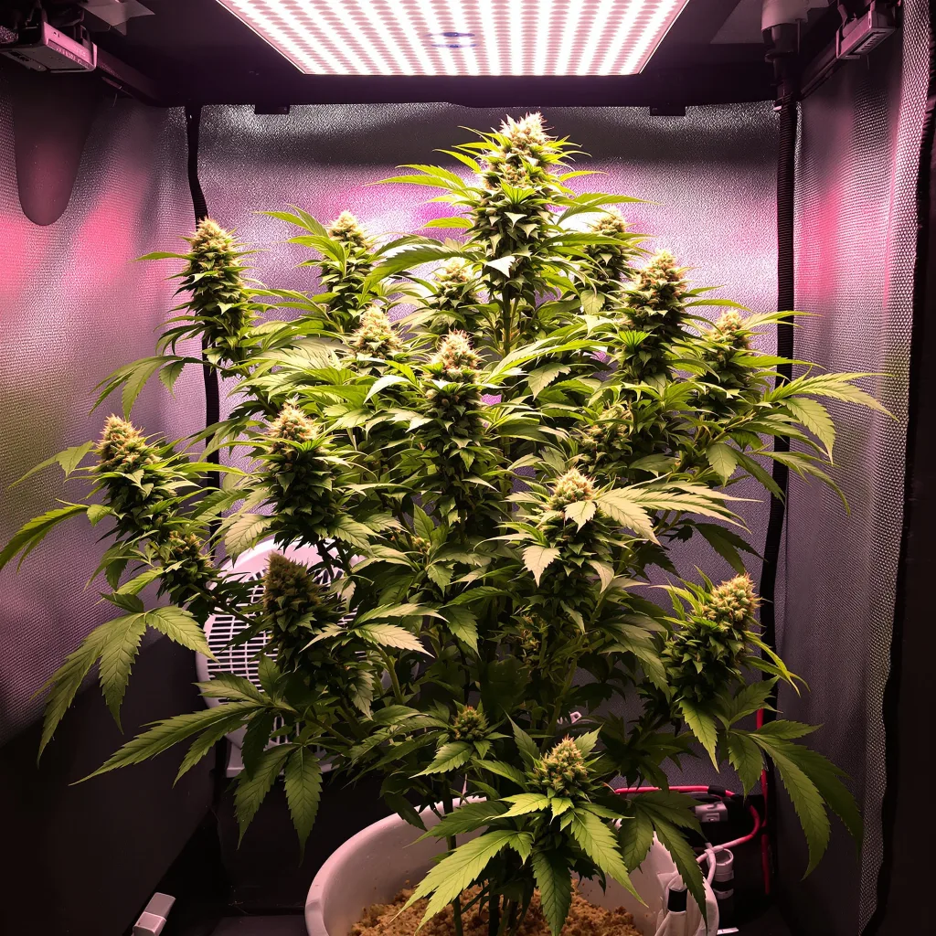 Planta de cannabis Tangie Dream Book en fase de floración — 120-180 cm feminizada