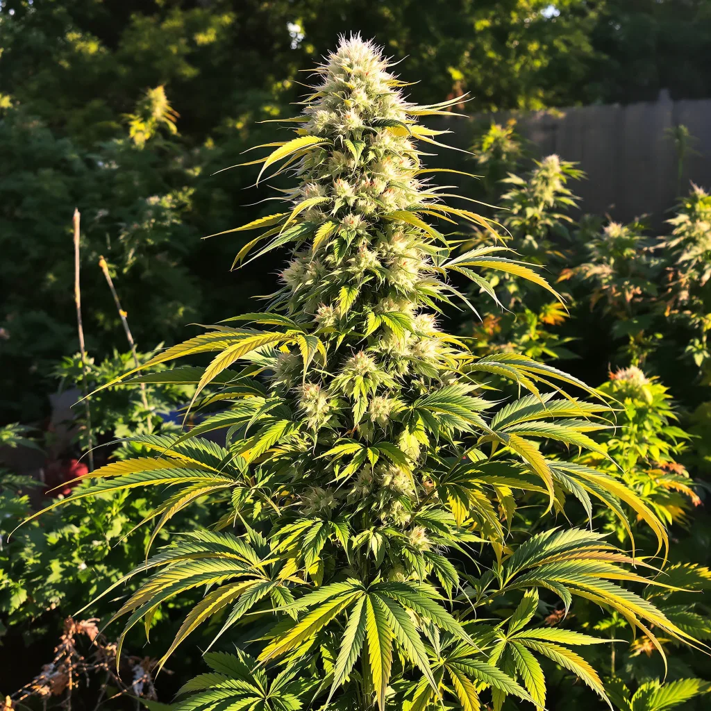 Tangilope 10% indica / 90% sativa — flor con tricomas visibles