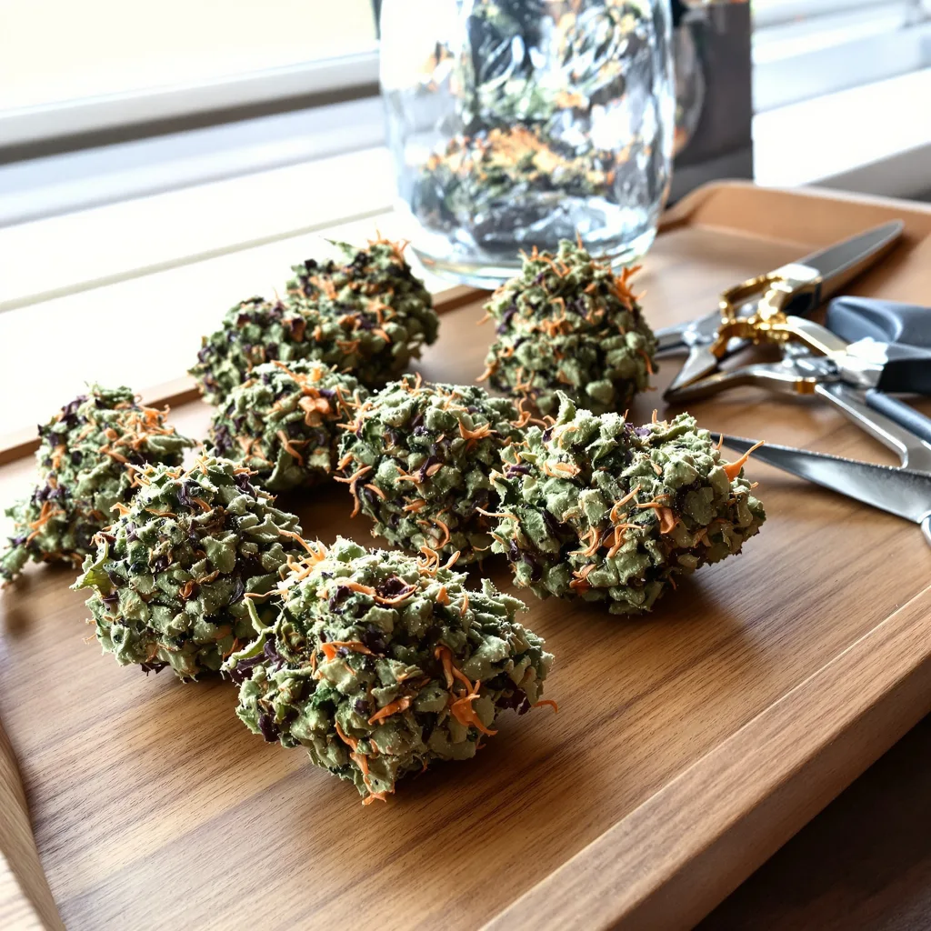 Tango 53% indica / 47% sativa — flor con tricomas visibles