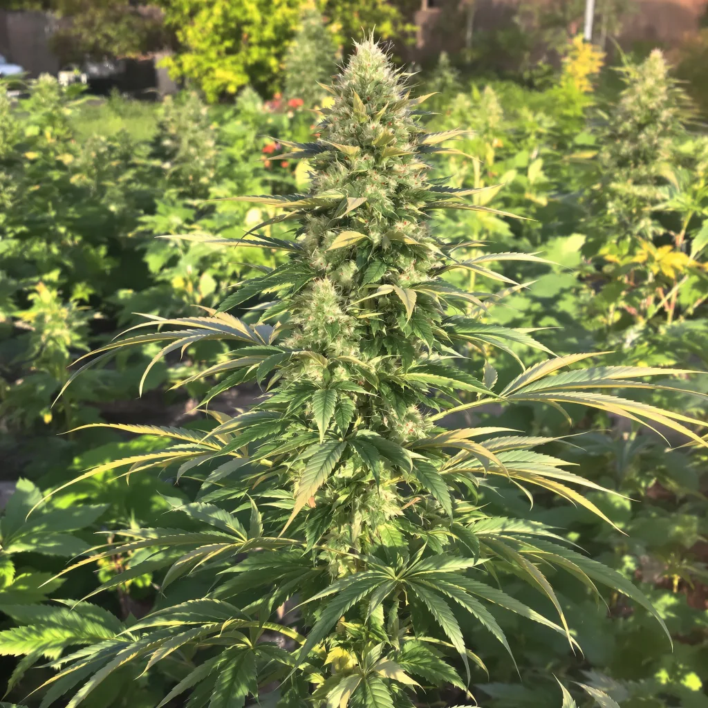 Tango 53% indica / 47% sativa — flor con tricomas visibles