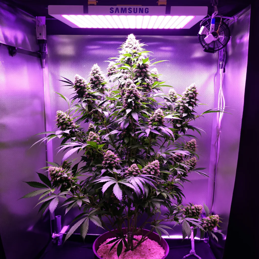 Planta de cannabis Tembo Kush en fase de floración — 60-100 cm autofloración
