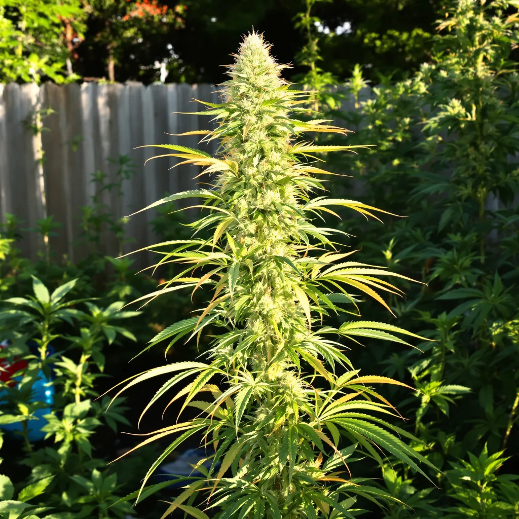 Thai 8% indica / 92% sativa — flor con tricomas visibles