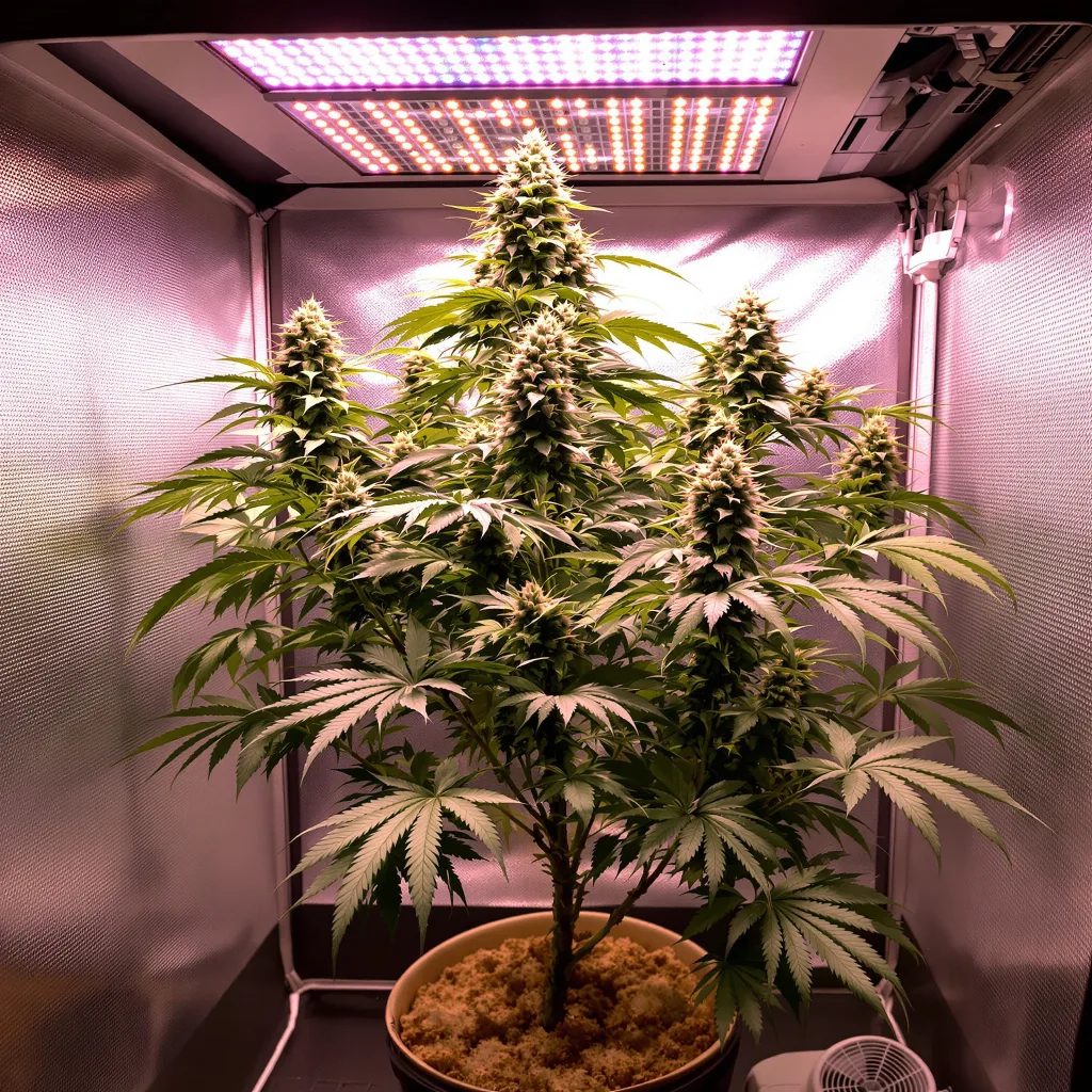 Planta de cannabis The Big Stink en fase de floración — 90-130 cm feminizada