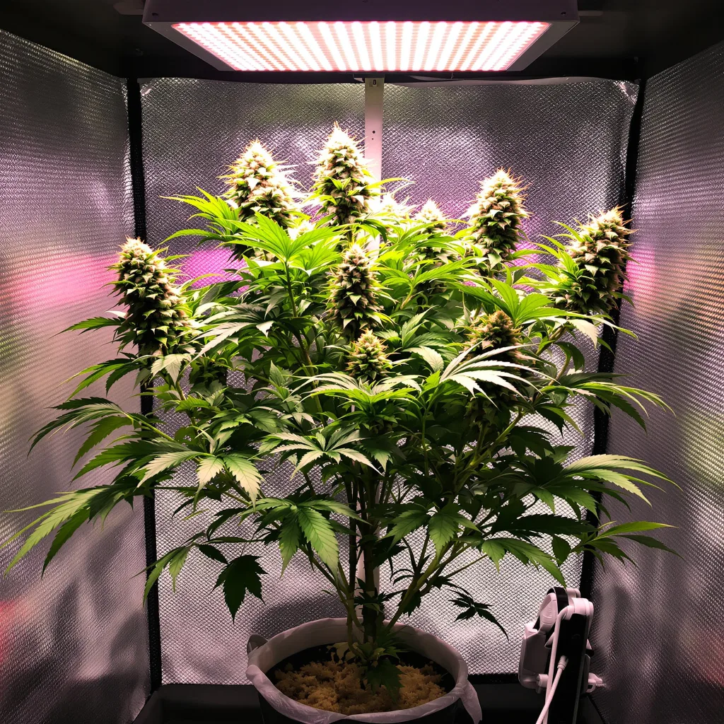 Planta de cannabis The Hog en fase de floración — 90-130 cm feminizada