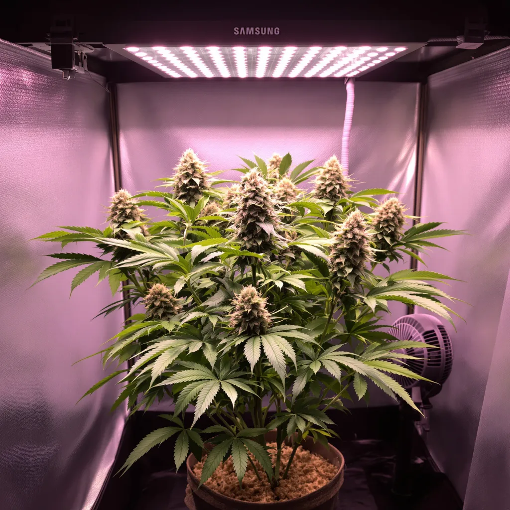 Planta de cannabis The OX en fase de floración — 90-130 cm feminizada