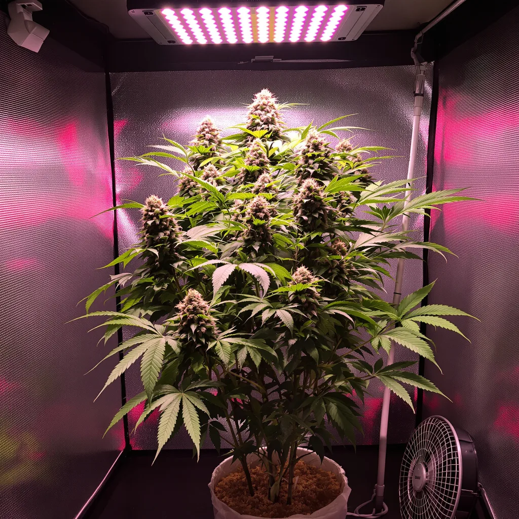 Planta de cannabis The White en fase de floración — 90-130 cm feminizada