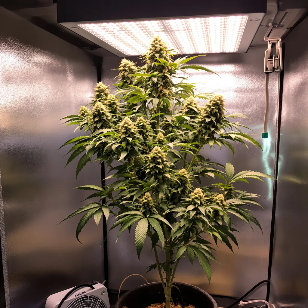 Planta de cannabis Tiger Woods en fase de floración — 120-180 cm feminizada