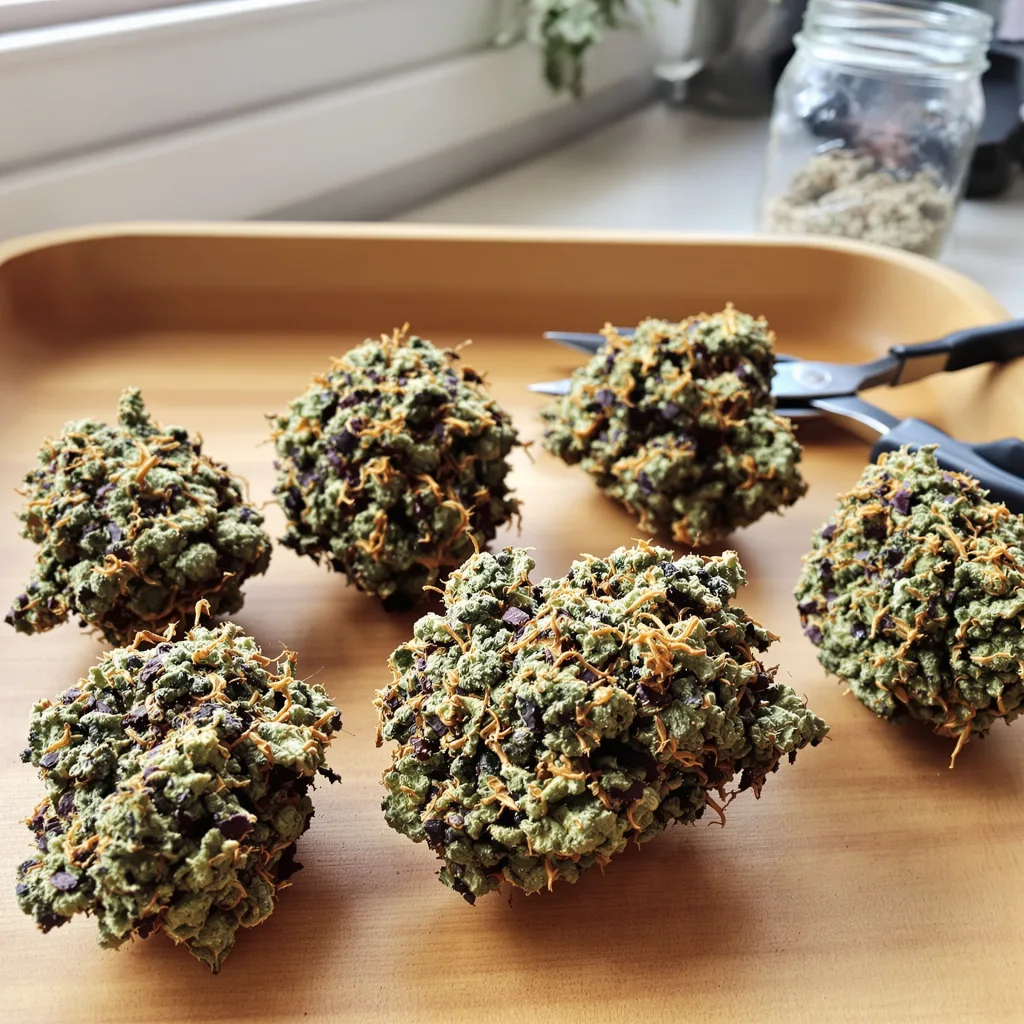 Trash 89% indica / 11% sativa — flor con tricomas visibles